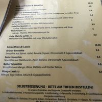 Menu   at Geh Veg in Berlin