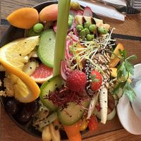 Big breakfast plate  at Geh Veg in Berlin