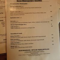 Menu seasonal at Geh Veg in Berlin