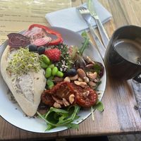 avocado sandwich (more like a plate!)😄 at Geh Veg in Berlin