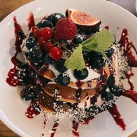 Blueberry pancakes 10/10  at Geh Veg in Berlin