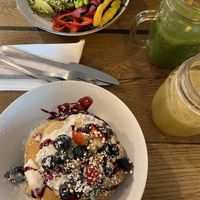 Pancakes, Bagel and Smoothies   at Geh Veg in Berlin