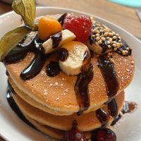 Banana pancakes  at Geh Veg in Berlin