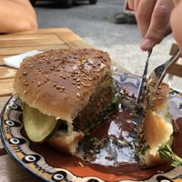 Black Bean Burger at Geh Veg in Berlin