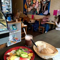 The cosy and alternative geh-veg cafe at Geh Veg in Berlin