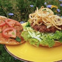 Burger at Vegano in Gross-gerau