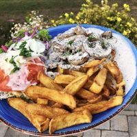 Pilze schnitzel at Vegano in Gross-gerau