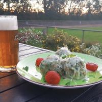 Dreierlei  hausgemachte Klöße at Vegano in Gross-gerau