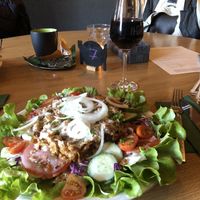 „Gyros“ Teller mit Salat 😊👍 at Vegano in Gross-gerau