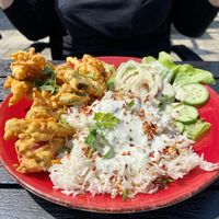 Pakora Teller  at Vegano in Gross-gerau
