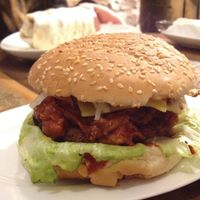BBQ pulled jackfruit burger at Valladares in Berlin at Valladares in Berlin