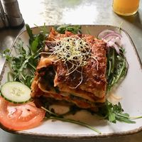 Spinach lasagne at Valladares in Berlin