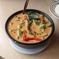 Panang curry with tofu at Thai One On in Vista