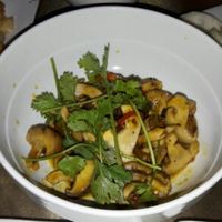 Mushrooms in soya chili sauce at Tam Chau - Nguyen Du in Da Nang