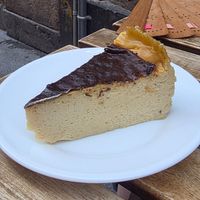 Vegan Tarta de Queso (the famous Cheesecake from Donostia) at Bohemian Lane in Bilbao