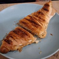 Vegan ham & cheese croissant at Bohemian Lane in Bilbao
