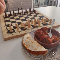Taco y albóndigas (tapa) at El Oju in Granada
