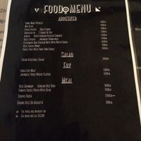 menu at Hang Out in Tokyo