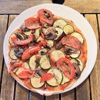 Vegan pizzaa  at Naturally Fiordland in Te Anau