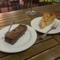 Vegan snickers bar and apple pie at Naturally Fiordland in Te Anau