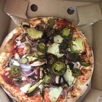Create your own vegan pizza at Domino's Pizza in Eilat
