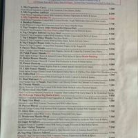 Extensive vegan options at Maharaja Palace Indian Tandoori Restaurant in Gran Canaria