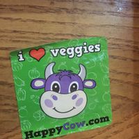 Sticker on the wall next to our table!  at Maharaja Palace Indian Tandoori Restaurant in Gran Canaria