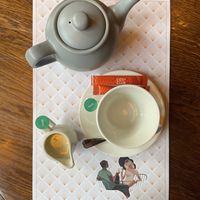 Tea £2..55 (£3 with oat milk!)  at The Cosy Club in Leicester