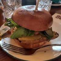 Breakfast bap at The Cosy Club in Leicester