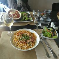 daily menu plus lasagne at Mezzaluna in Saint-laurent-blangy
