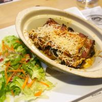 Lasagna at Mezzaluna in Saint-laurent-blangy