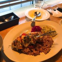 Souvlaki at 8ablish Cafe in Tokyo