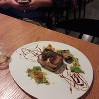 Tofu steak(?) (Question mark because I forget the name of the dish. Tasted good though!) at 8ablish Cafe in Tokyo