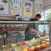 Preparing my cigköftem at Cigköftem in Strasbourg