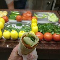 This is how it looks whrn its rolled at Cigköftem in Strasbourg