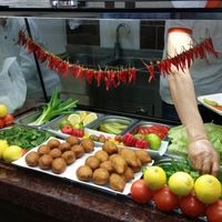 Inside the cafe.  at Cigköftem in Strasbourg