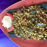 sprouted beans at New India Cuisine in Austin