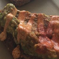 yummy avocado toast! at Choices Cafe in Coral Gables