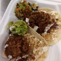 Insane taco sliders with their housemade soy chorizo. at Choices Cafe in Coral Gables
