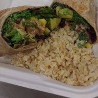 Chick'n Homie wrap at Choices Cafe in Coral Gables