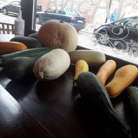Veg on display at Restauracja Ciasna in Torun