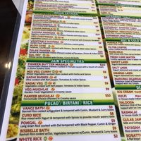 Options clearly marked  at Suprabhat in Austin