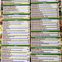 Menu side 1 at Suprabhat in Austin