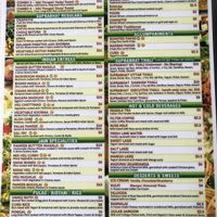 Menu side 2 at Suprabhat in Austin