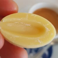 Vegan treat with the coffee. at Casa Chema in Oviedo