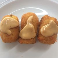 Croquetas veganas. at Casa Chema in Oviedo