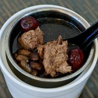 Burdock Root Black Bean Soup at Xing Hua Vegetarian 兴化美食 - Fortune Centre in Central Singapore