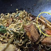 Halfway eating, and spotted a wooden clothes peg in the MLXG 😑  at Xing Hua Vegetarian 兴化美食 - Fortune Centre in Central Singapore