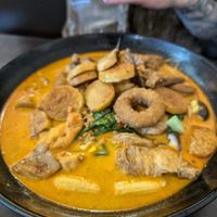 It's not a camera trick, this bowl is giant at Xing Hua Vegetarian 兴化美食 - Fortune Centre in Central Singapore