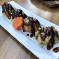 shizen shiitake
stuffed with shredded tofu, matcha salt at Shizen Vegan Sushi Bar in San Francisco